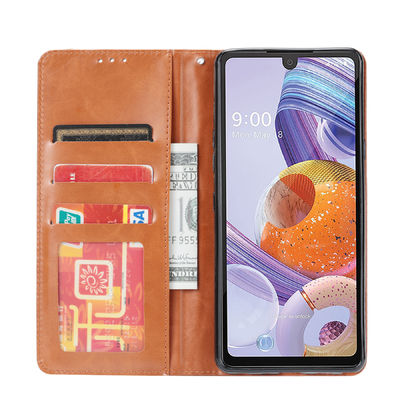 قاب گوشی تلفن همراه ال‌جی ضد ضربه Tpu Leather Exquisite OEM Customized
