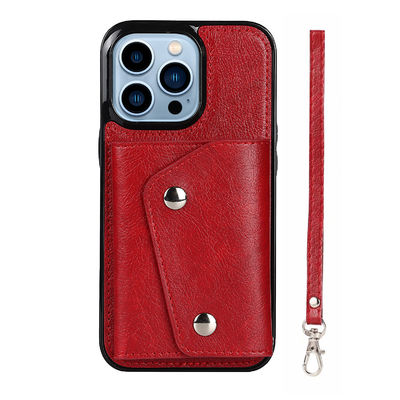 OEM Pu Phone Pouch Case ضد آب قاب گوشی موبایل مغناطیسی