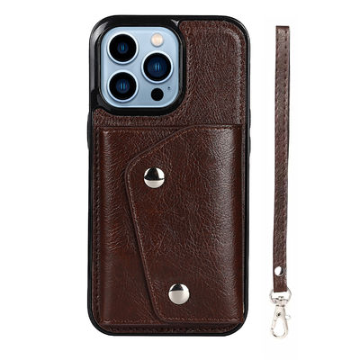 OEM Pu Phone Pouch Case ضد آب قاب گوشی موبایل مغناطیسی