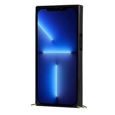 کیف کیف پول آیفون نفیس چرمی OEM / ODM مشکی قاب گوشی