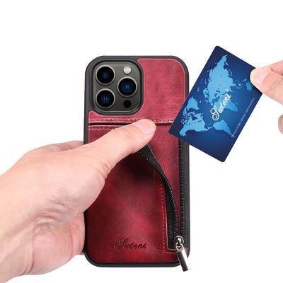 قاب گوشی چرم اصل قاب کیف پول لوکس آیفون مدرن