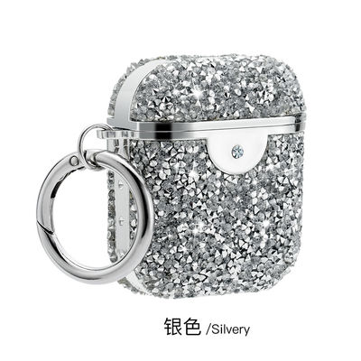 پوشش محافظ هدفون Rhinestone Earbud Storage Case Diamond