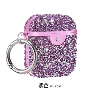 پوشش محافظ هدفون Rhinestone Earbud Storage Case Diamond