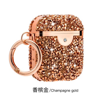 پوشش محافظ هدفون Rhinestone Earbud Storage Case Diamond