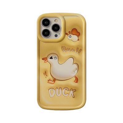 استریوسکوپی 3D Fun Duck Apple Phone Case آیفون 11 12 14 13 14pro Max بسته کامل